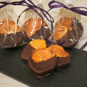 Chocolate Dipped Persimmons